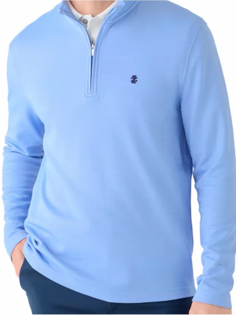 IZOD
Men's Long Sleeve Feeder Striped 1/4 Zip Pullover